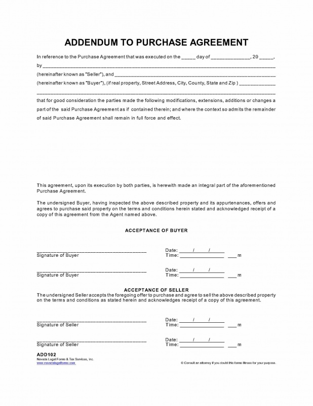 Blank Real Estate Contract Addendum Az Fill Online, Printable 