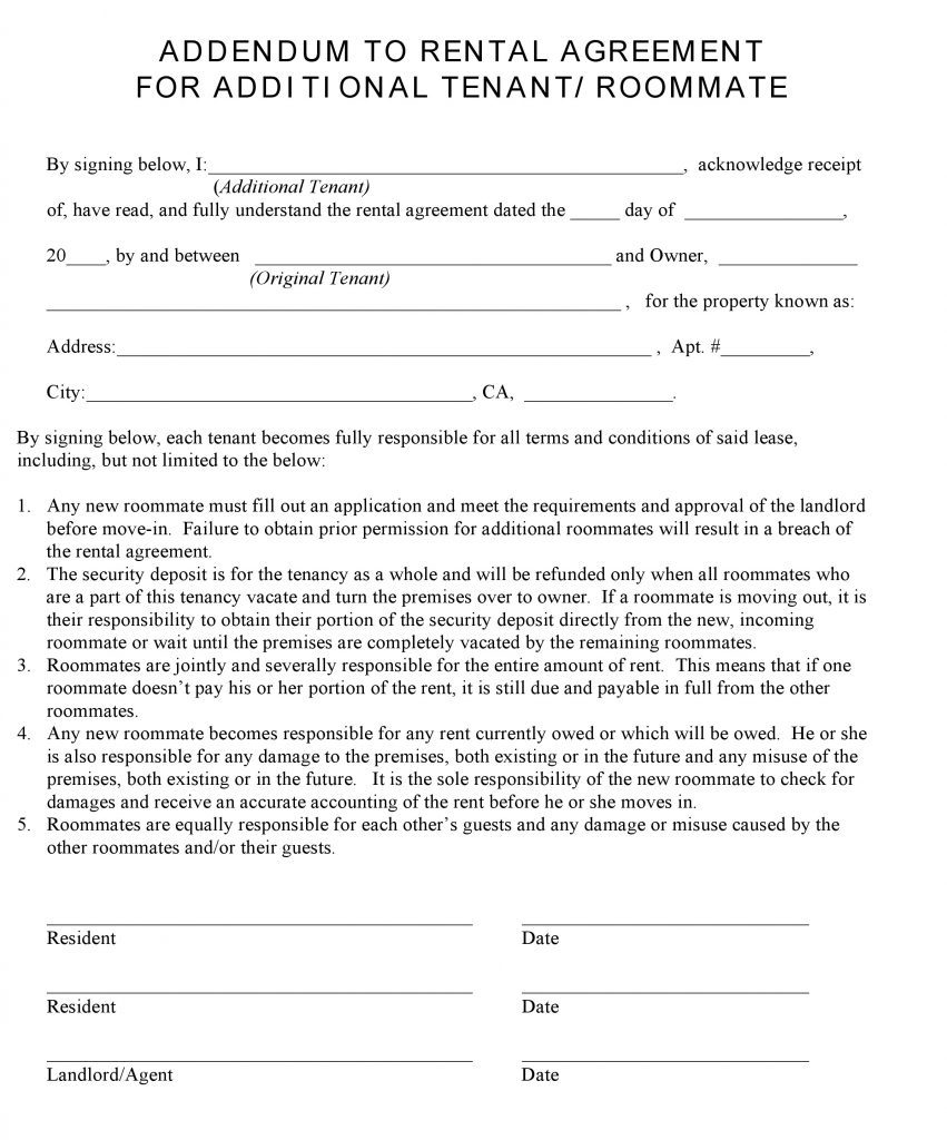 Free Illinois Standard Residential Lease Agreement Template Pdf 
