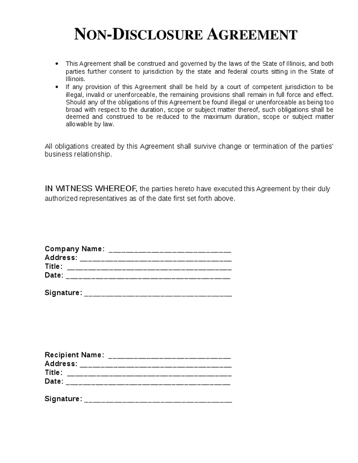 disclosure agreement template non circumvention agreement template 