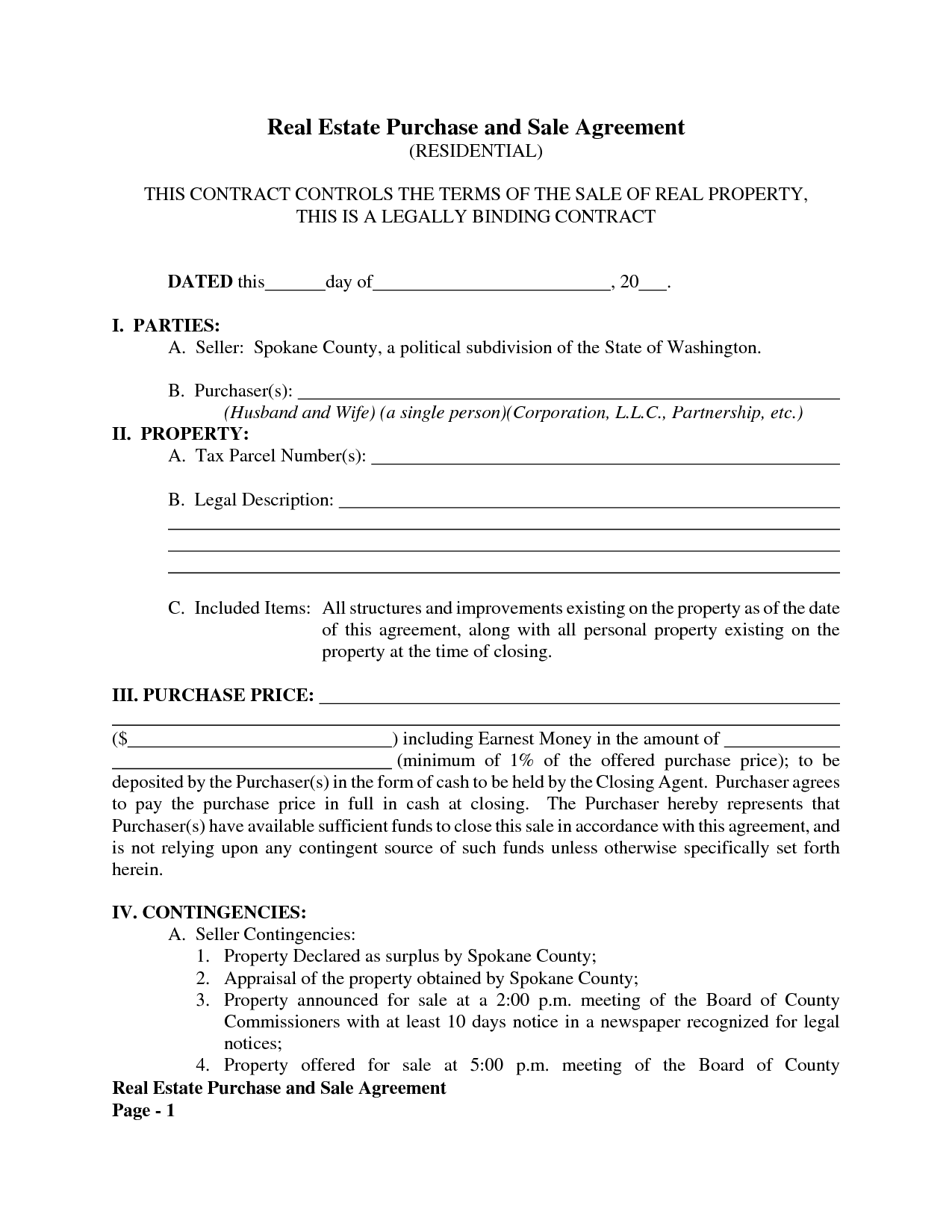 brilliant real estate purchase contract form template between two 