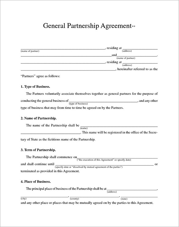 business agreement template doc business agreement template sample 