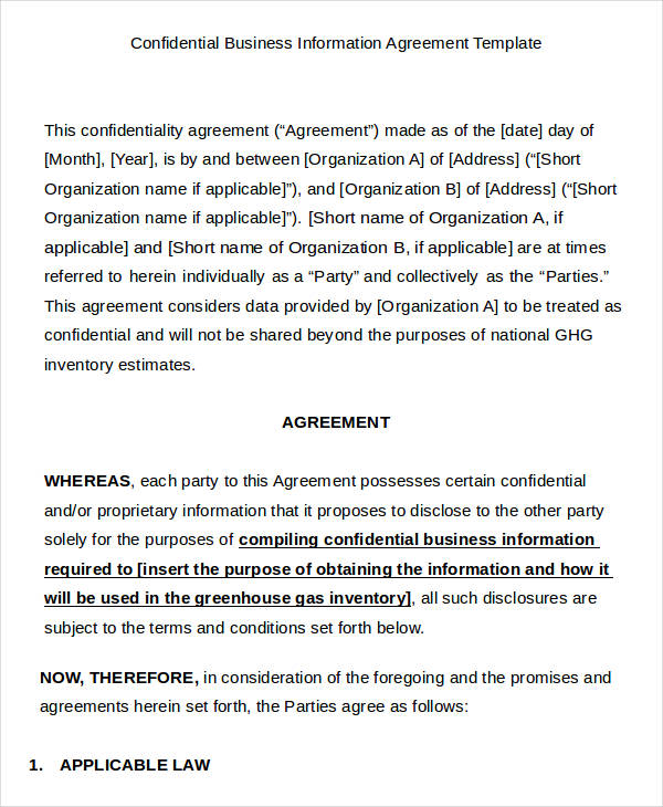 business agreement templates 9 business agreement templates 