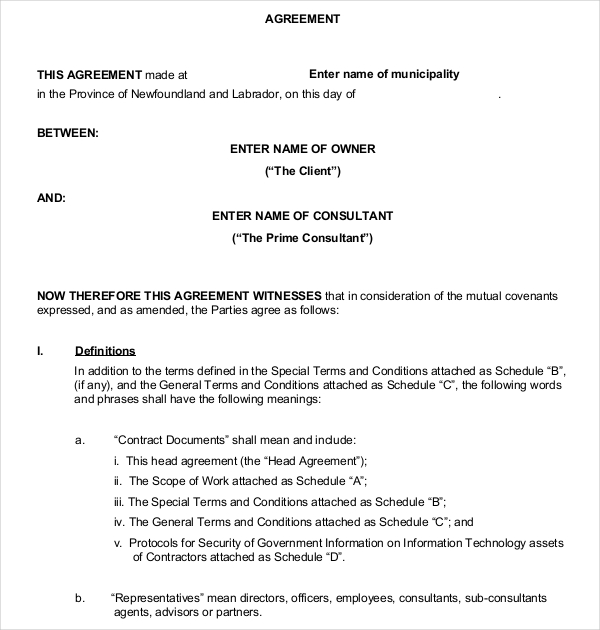business agreement contract template business agreement contract 