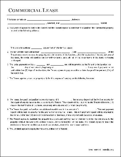 commercial lease agreement template business lease agreement 