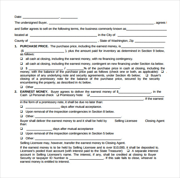 business purchase agreement sample Is Business Purchase