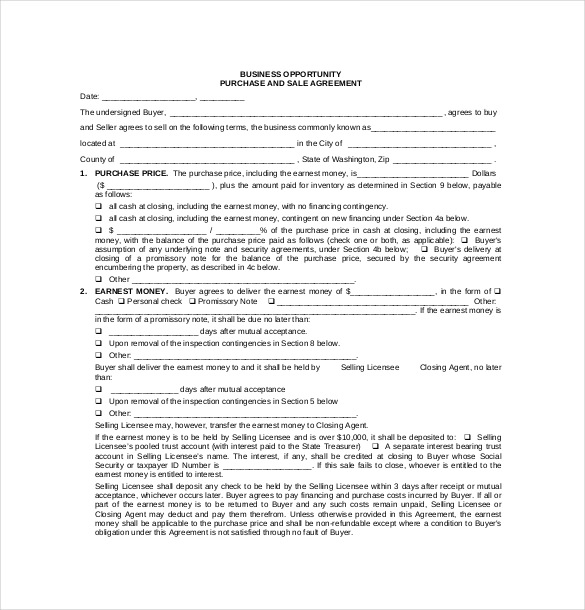Purchase Agreement Template – 17+ Free Word, PDF Document Download 