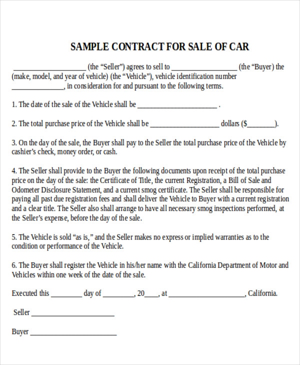 auto sales contract Maggi.locustdesign.co