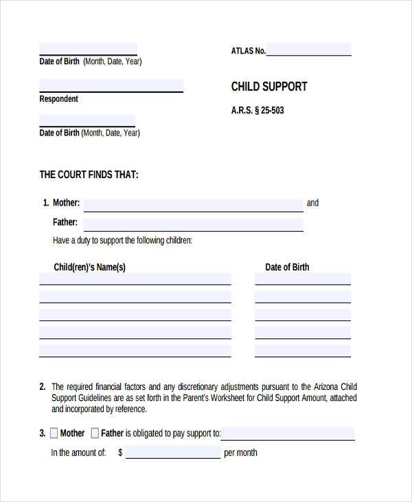 10+ Child Support Agreement Templates PDF, DOC | Free & Premium 