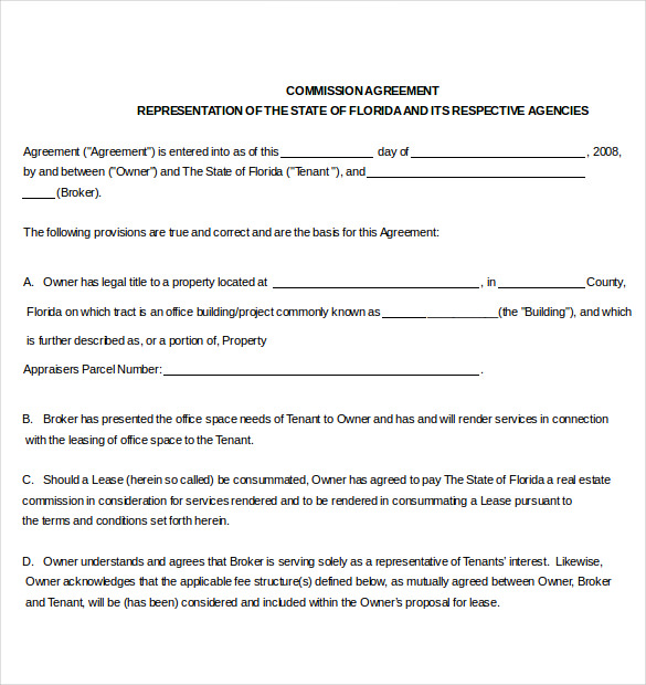 commission agreement template 21 commission agreement template 