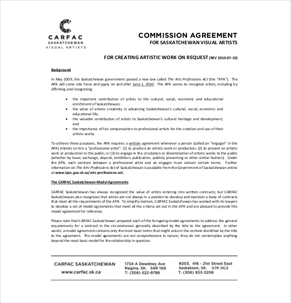 facilitator agreement template 21 commission agreement template 