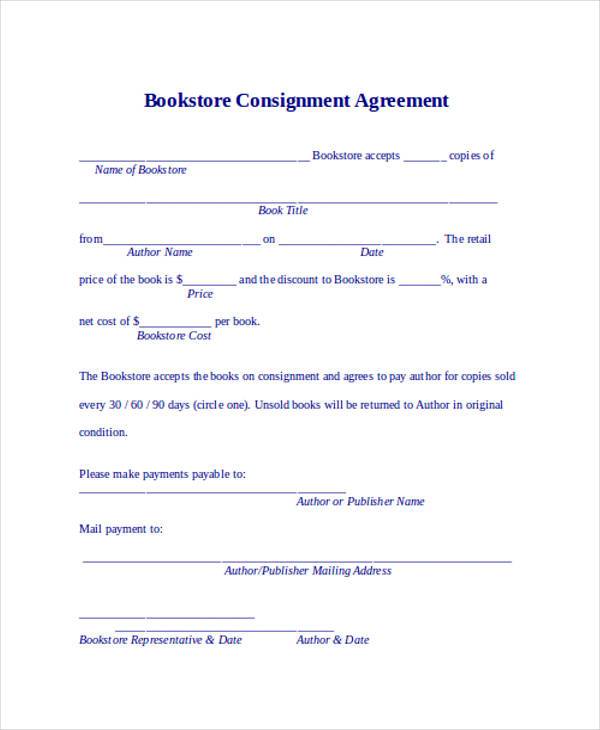 10 + Consignment Agreement Form Samples Free Sample, Example 