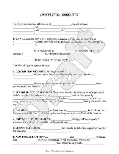 sample consulting agreement template consulting agreement 
