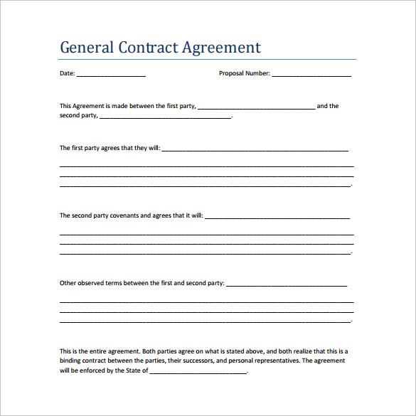 contractor agreement template free free contractor contracts work 