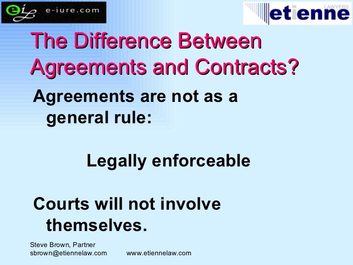 Contract How To Make An Agreement A Contract Etienne Lawyers