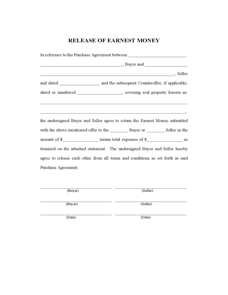 Earnest Money Contract Texas Fill Online, Printable, Fillable 