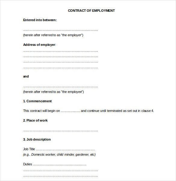Employee Agreement Templates – 19+ Free Word, PDF Document 
