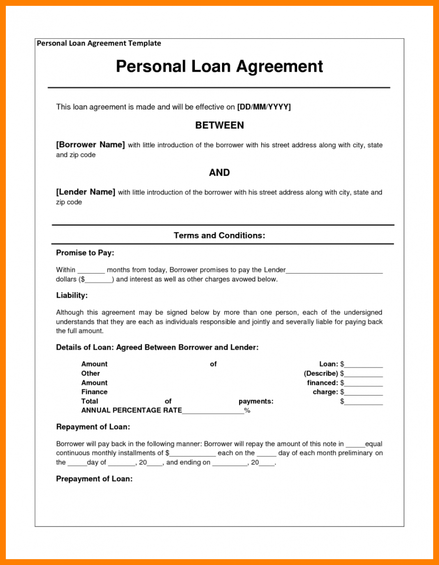 3+ Family Loan Agreement Template | Packaging Clerks Family Loan 