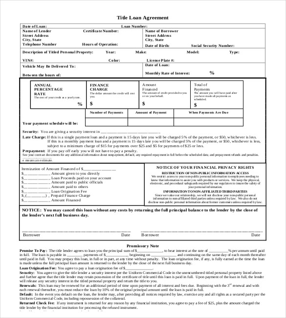 finance agreement template forms financial agreement template word 
