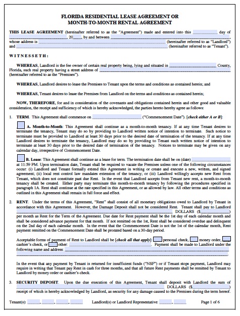 lease agreement florida template create lease agreement templates 