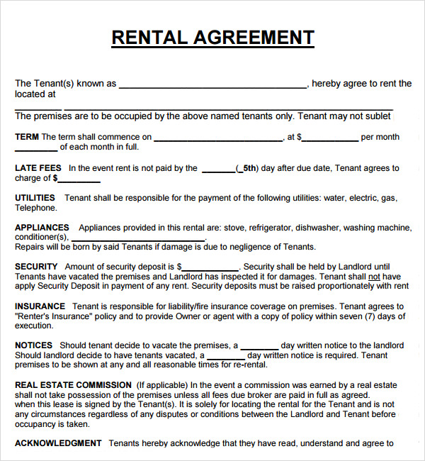 home rental lease agreement templates 30 images of template lease 