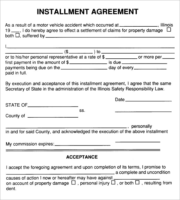 Installment Agreement Fill Online, Printable, Fillable, Blank 
