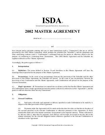 Lex Mercatoria, The ISDA Master Agreement, and Ius Cogens