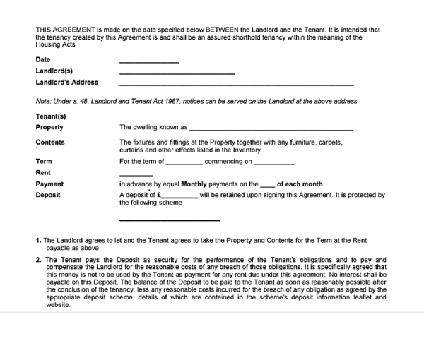 tenancy agreement template free download is it possible to get 