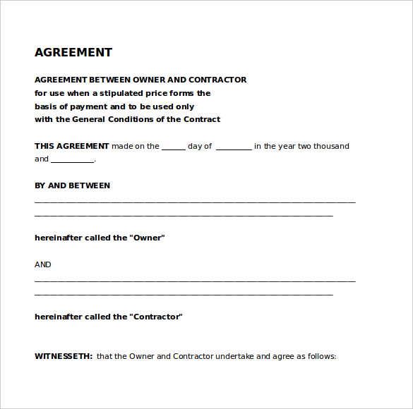 legal agreements templates legal agreement template 9 free word 