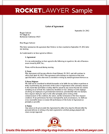 Letter of Agreement Form Template (with Sample)