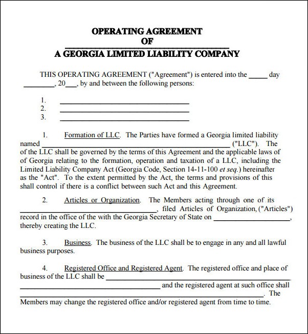 michigan llc operating agreement template llc operating agreement 