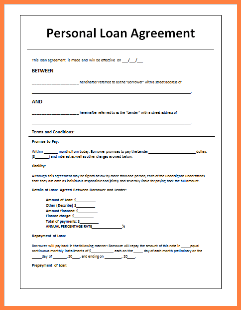 friend loan agreement template 5 sample loan agreement letter 