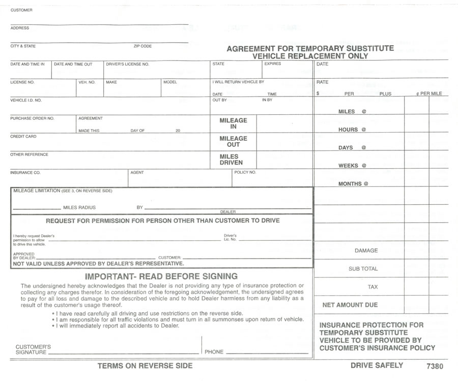 loaner car agreement template nj car online catalog download jadi.us