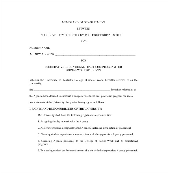 13+ Memorandum of Agreement Templates PDF, DOC | Free & Premium 