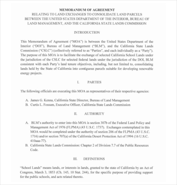 13+ Memorandum of Agreement Templates PDF, DOC | Free & Premium 