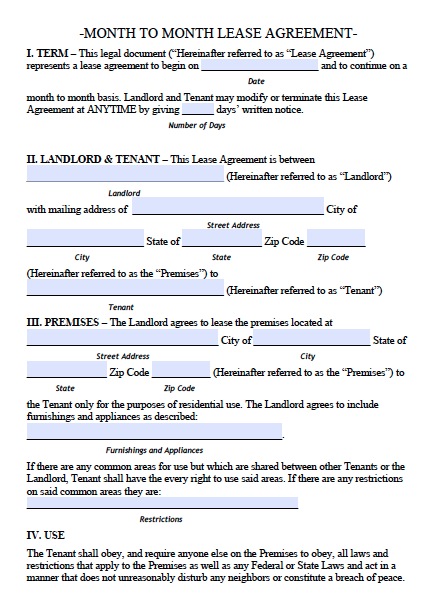 nc lease agreement template month rental agreement template free 