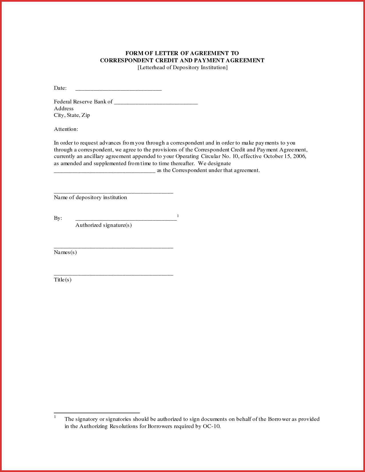 Agreement Letter for Payment Prepasaintdenis.com