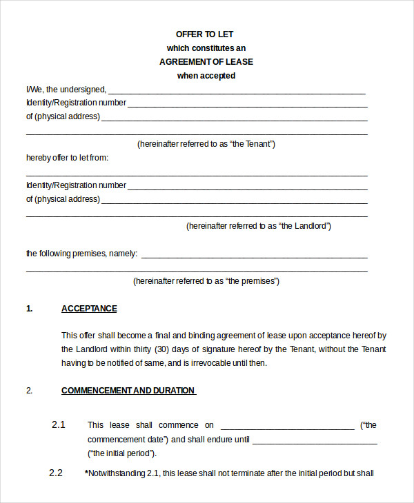 property rental agreement template printable blank lease agreement 