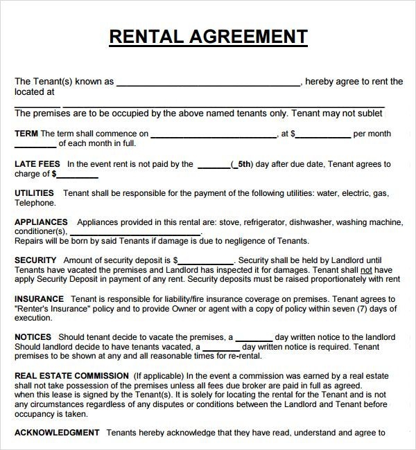 rental property lease agreement template home lease agreement 