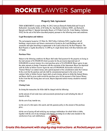 Property Sale Agreement Property Sale Contract (Form With Sample)