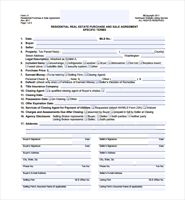 real estate purchase sale agreement template real estate purchase 