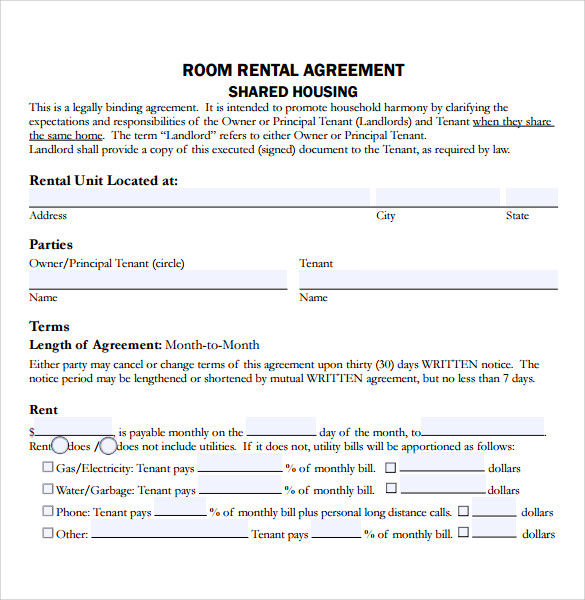13+ Sample Residential Rental Agreements | Sample Templates