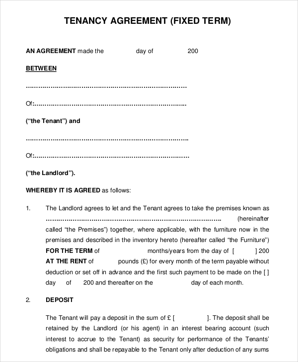 rental agreement template pdf lease agreement template free word 