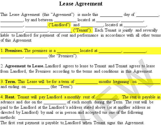 template of lease agreement lease agreement create a free rental 