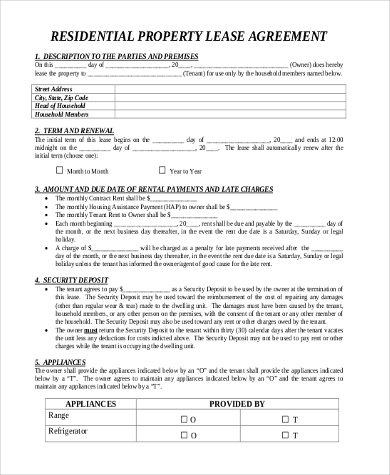 lease agreement for rental property 11 Simple (But