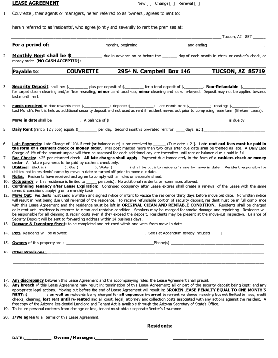 house rental lease agreement template rental property lease 