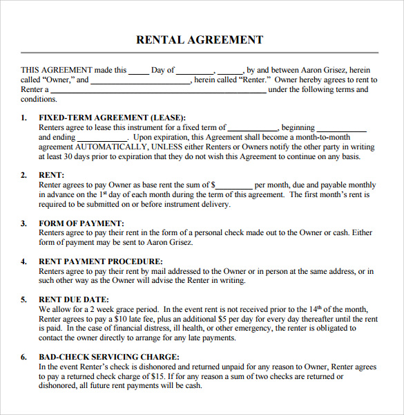 instrument rental agreement template nice blank document of rental 