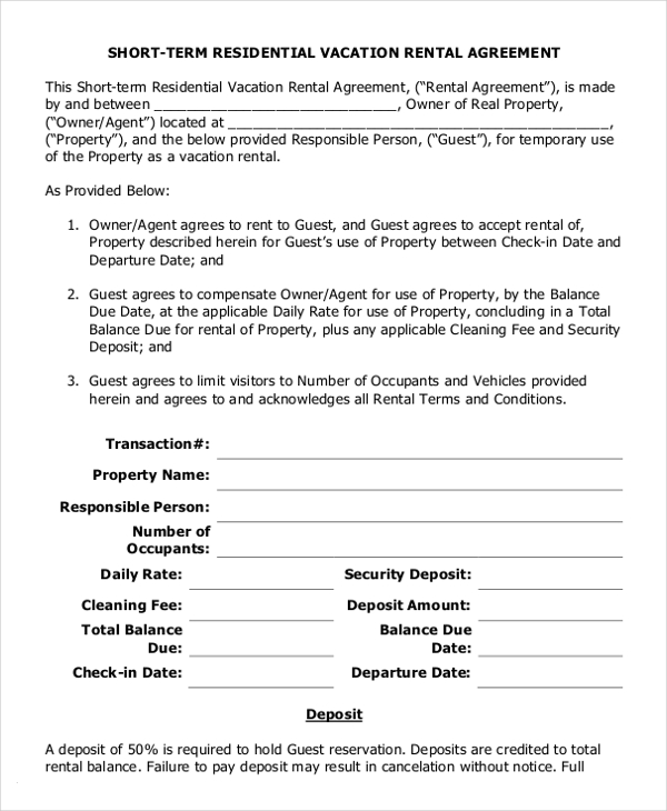 residential lease agreement template 14 residential rental 