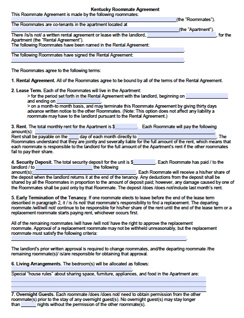 rental agreement template for roommates roommate rental agreement 