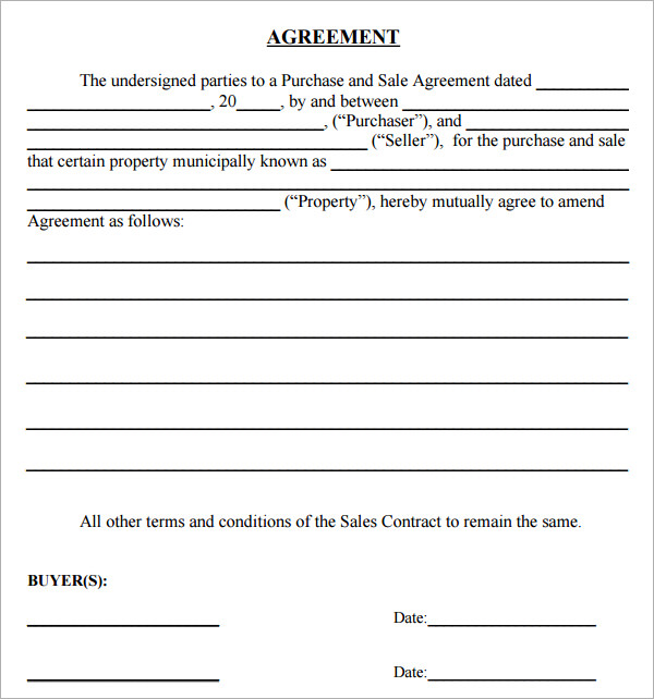 simple sales agreement template general purchase agreement letter 