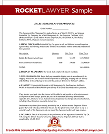 Sales Agreement Contract Template Free Sale Agreement Form